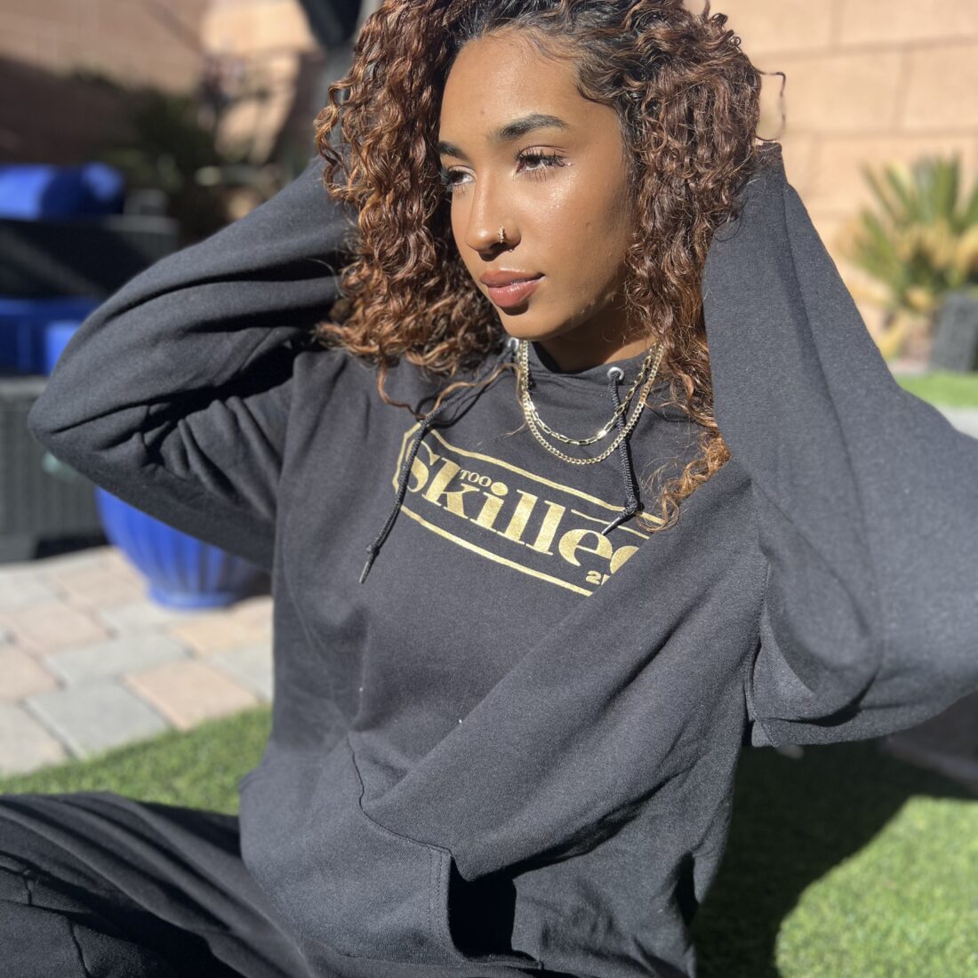 Too Skilled Hoodie - Base Black & Gold