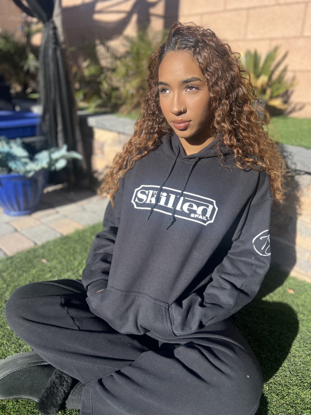 Too Skilled Hoodie – Black & White - Image 2