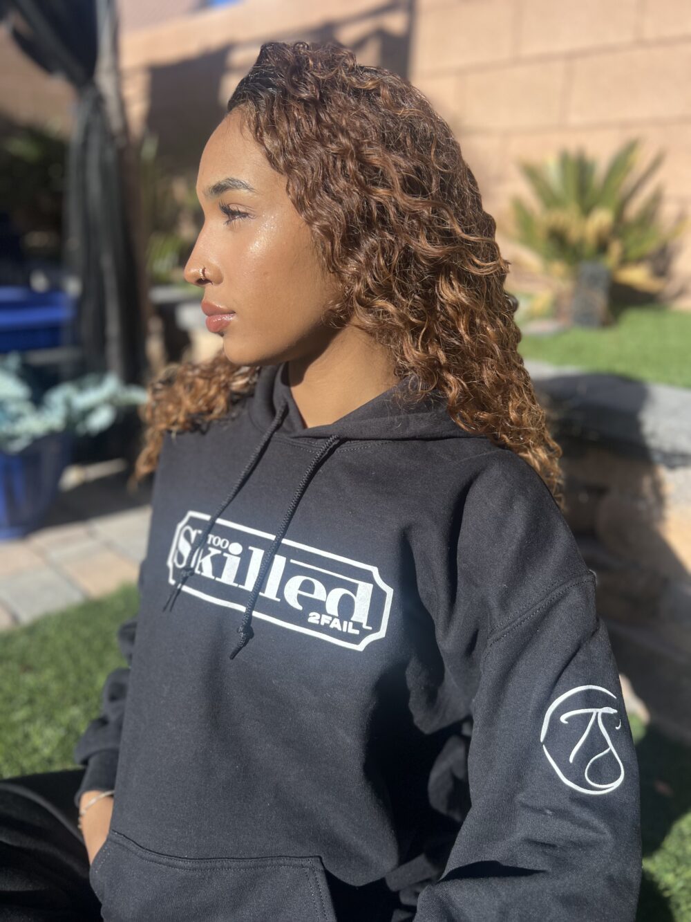 Too Skilled Hoodie – Black & White - Image 5