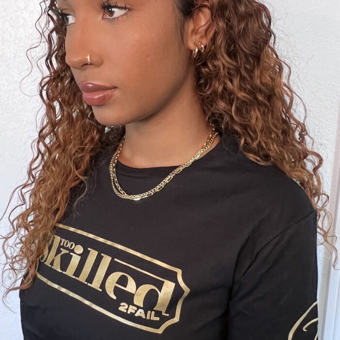 Too Skilled T Shirts – Base Black & Gold