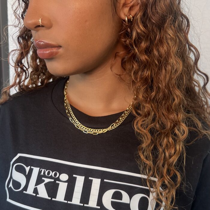 Too Skilled T Shirts – Base Black & White