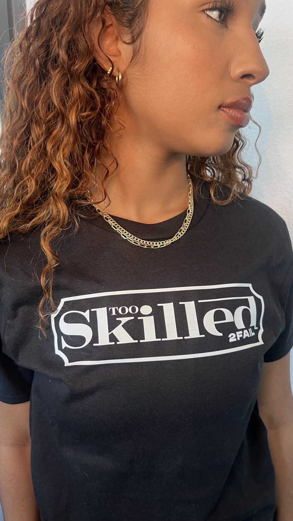 Too Skilled T Shirts – Base Black & White - Image 2